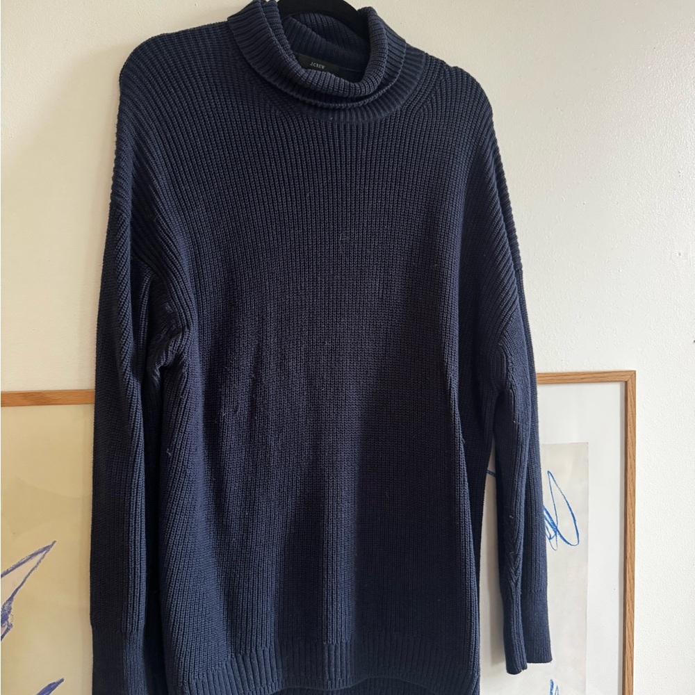 Navy J.Crew Turtleneck Sweater
